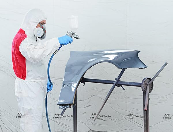 SG 828 HVLP Lackierpistole Druckluft 600 ml | Düsen 2,5 mm | Farbspritzpistole für Autolack, Klarlack, Grundierung, Kfz