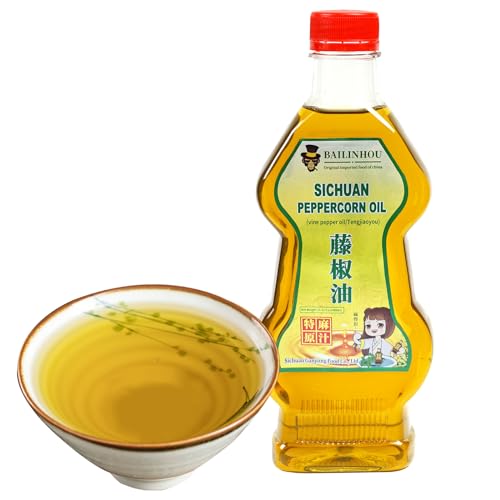 Authentic sichuan Green peppercorn oil(Tengjiaoyou) 13.52 fl oz(400ml), Szechuan Green prickly ash oil, Peppercorn Flavored Oil, Original imported of china…