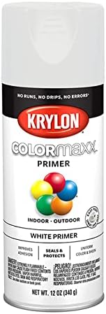 6-Pack of 12 oz Krylon K05584007 White COLORmaxx Paint & Primer Spray Paint, Primer