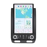 Cidava 13 Inch Car Radio for F150 2015-2020 and 2017-2022 F250/F350/F450, T-Style Car Stereo Head Unit Replacement with Wireless CarPlay/Android Auto, Fast Boot, Upgraded DSP & EQ, 4G LTE, 8+128GB