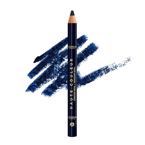 L'Oreal Paris Haute Couleur Kohl Eyeliner Pencil, Intense Eye Liner Color with Smooth Gel-Like Formula, Up To 12HR Eye Makeup Wear, 130 Blue Suede - image 1