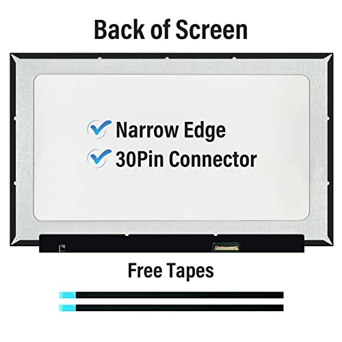 Tftcenter Lcd Screen Replacement For Hp 15-Dw1083Wm 1B9S3Ua, 15-Dy1051Wm 8Mm76Ua, 15-Dy1091Wm 1F8Z8Ua, 15-Dw1081Wm 9Vv89Ua, Lcd Screen 15.6" 30Pin Laptop Display Panel（Mate Hd 1366X768 #TOP1