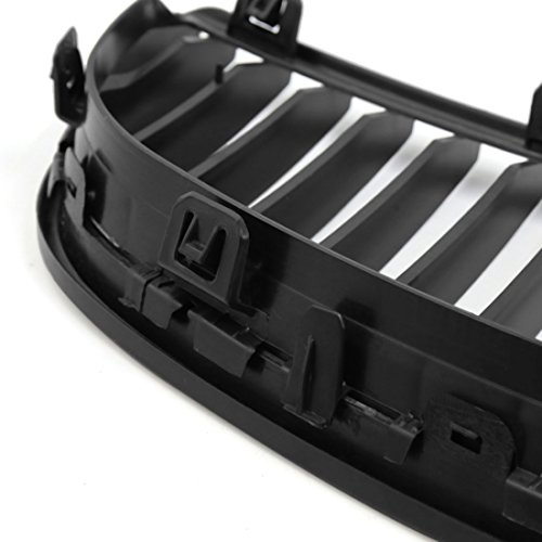 Uxcell Car Matte Black Front Hood Kidney Grille Grill For Bmw E90 323I 325I 328I 328Xi 335I 335Xi 330I 330Xi 2005 2006 2007 2008 2Pcs #TOP5