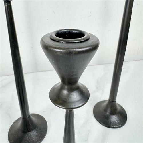 Bougeoir conique en métal stable pour grands centres de table - 6
