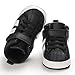 Sekantrol Baby Boys Girls First Walker Crib Newborn Shoes, Soft Rubber Sole Infant Sneakers Fashion High-Top Non-Slip Toddler Dress Moccasins Shoes (06-Black, Infant, 12-18 Months, Medium)