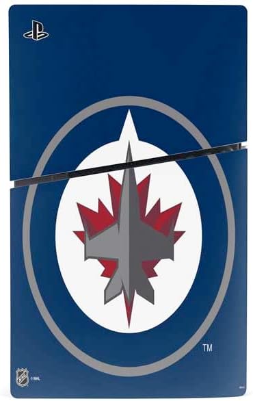 Skinit Decal Gaming Skin Compatible with PS5 Slim Digital Edition Bundle - Officially Licensed NHL Winnipeg Jets Logo Design