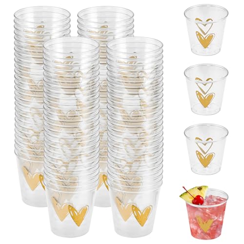 LPAMABA 100 verres à shot en plastique réutilisables de 30 ml pour fêtes, mariages, anniversaires, etc.