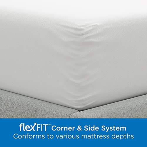 AllerEase Waterproof Mattress Protector, Maximum Allergy Mattress Protector, Queen Mattress Cover