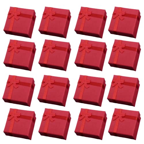 MaT store ギフトボックス アクセサリー ケース 箱 指輪 プレゼント レッド 16個セット