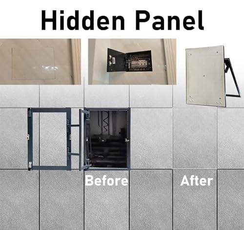 Płytkowy panel dostępu ze stali nierdzewnej do płyt kartonowo-gipsowych – idealny do kontroli instalacji wodno-kanalizacyjnych w łazience, dostępu do sufitu i konserwacji strychu, elegancka, łatwa
