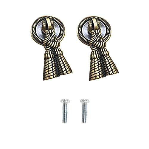 VOLO Antique Brass Victorian knobs for Drawers and cabinets for Home / Offices and Hotels (Color: Antique) (Pack of 2 pcs.)