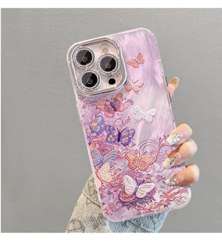 Coque iPhone 16 Pro Max fleurie évite les rayures avec son pare-chocs