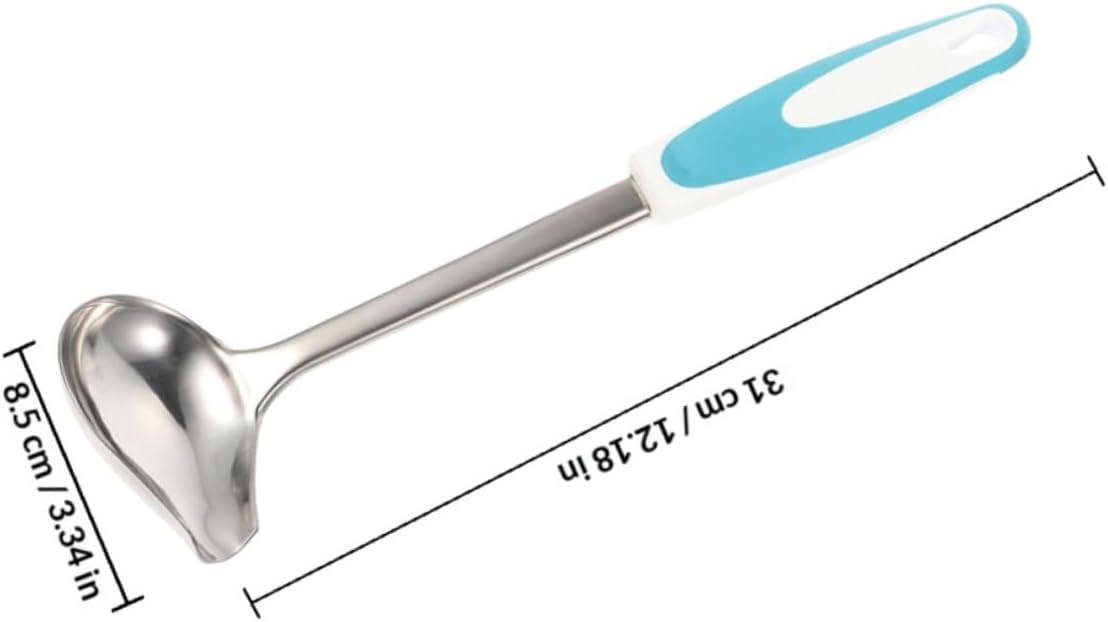Stainless Steel Gravy Ladle Long Handle 2pcs with Pouring Spout