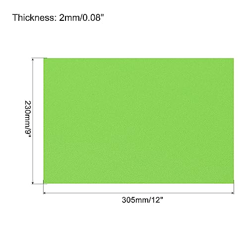 Image of uxcell EVA Foam Sheets Green 12 Inch x 9 Inch 2mm Thickness for Crafts DIY Pack of 30