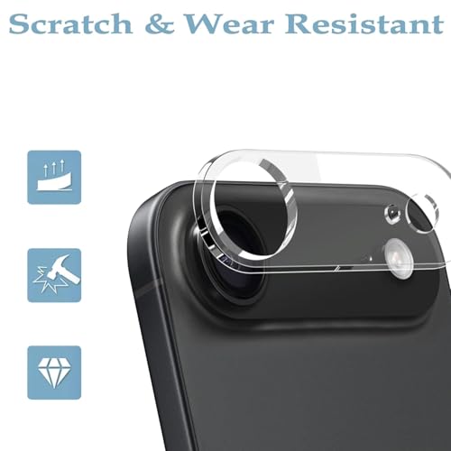 Image of FabeKee Tempered Glass Screen Protector Compatible for iPhone Air | Front And Back Screen Guard With camera lens protector (17 Air, Combo)