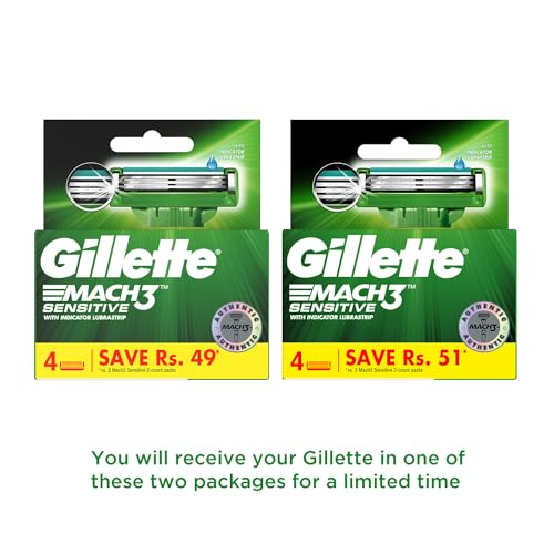 Gillette Mach3 Sensitive Blades - 4 Cartridges - Image 2