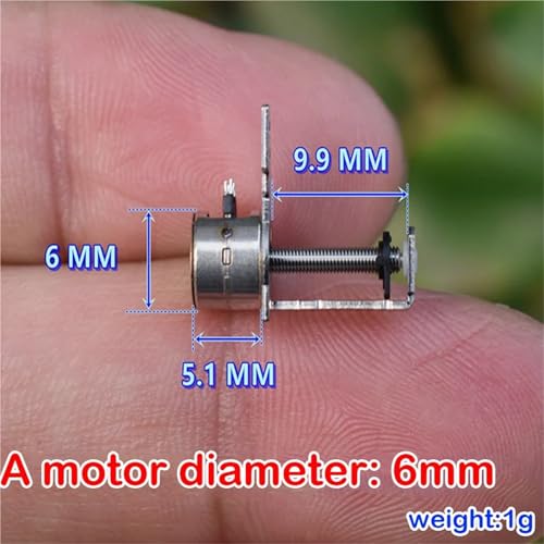 Moteur pas à pas 7mm à 4 fils micro-phase avec curseur de mise au point de 6mm à 10mm - 3