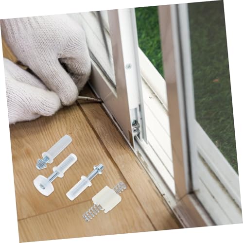TEHAUX Kit de reparación para puerta doble de 16 piezas, riel y ruedas para puertas plegables miniatura 6