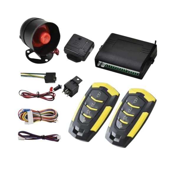 Power Central Locking System Keyless Entry System Universal Keyless Entry Car Kit, with Trunk Release Button Remotes 4Pcs Door Lock Actuator