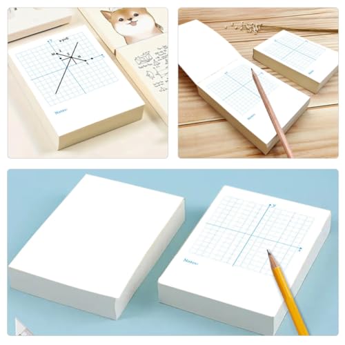 Cuaderno de práctica de ejes XY TEHAUX con hojas de doble uso para matemáticas 3