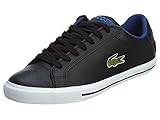Lacoste Men's Grad Vulc Fashion Sneaker, Black/Blue, 10 M US