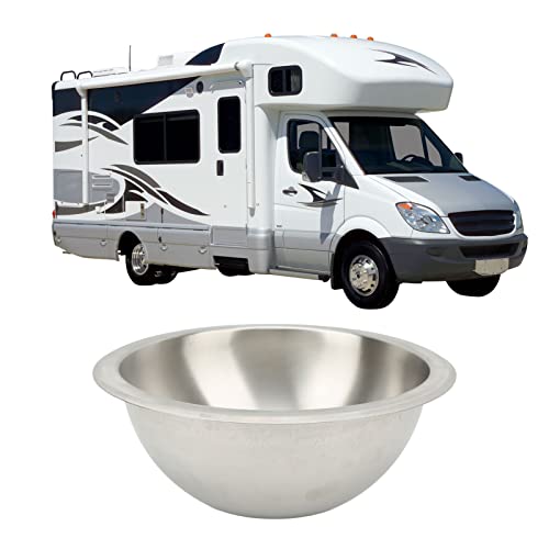 Wohnmobil-Küchenspüle, Edelstahl-Glättungsrunde Wohnmobil-Spüle für Boote