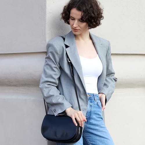 Image of Time Resistance Leather Cross Body Bag for Women Shoulder Bag Messenger Purse Gift Box Included
