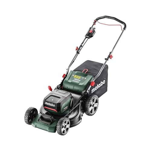 Metabo Akku-Rasenmäher mit Mulchfunktion RM 36-18 LTX BL 46 (601606850) 18V, für große Flächen im Garten, ohne Akku/Ladegerät, 46cm Schnittbreite