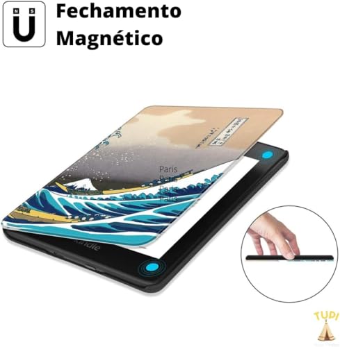 Capa Novo Kindle Paperwhite M2L3K/M2L4EK SIGNATURE 2021 Com Alça + Película e Caneta touch - Tela 6,