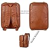 BAOSHA HB-22 Sac à dos en cuir synthétique pour homme - Hybride 17"" - Pour ordinateur portable - Sac à bandoulière multifonction - Pour homme, marron , #2
