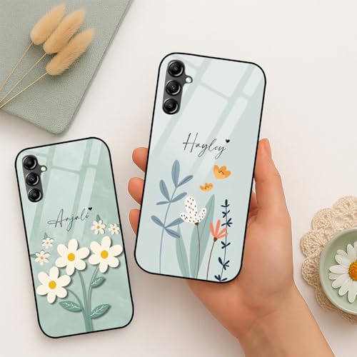 Image of COLORflow Back Cover Compatible with Samsung Galaxy A14 5G / 4G | Floral Family Customized | Shockproof TPU Bumper with Camera Protection Back Cover Compatible with Samsung Galaxy A14 5G / 4G
