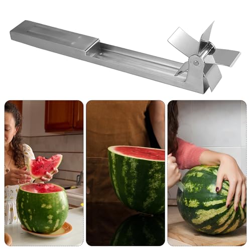Cutter de pastèque cuber et coupe-ananas multifonctionnel en inox