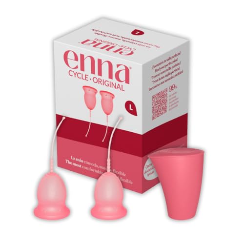 ENNA CYCLE L - 2coupe menstruelles + Boîte de stérilisation