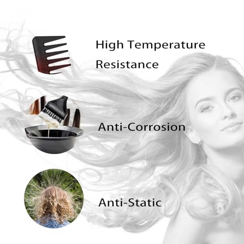 Eupneicu Breiter Zahnkamm[3 Stück], Schuppenkamm, Lockenkamm, Breitzahn Kamm, Hitzebeständiger Antistatischer Haarkämme für Männer und Frauen, für voluminöse Locken und strapaziertes Haar
