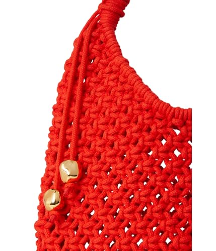 Madewell Large Rope Pouchette, Bright Flame4