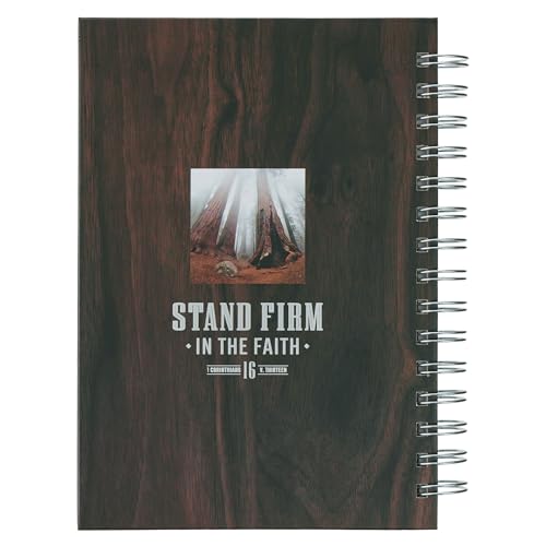 Image of Christian Art Gifts Spiral Journal: Stand Firm in the Faith - 1 Cor. 16:13