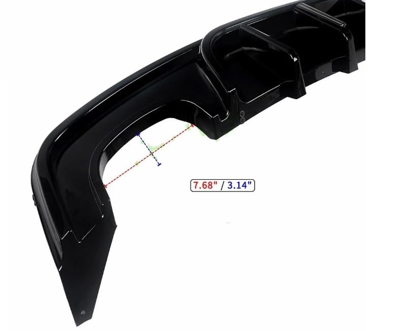 Difusor trasero con LED para BMW Serie 1 Coupe E82 2007-2011 5