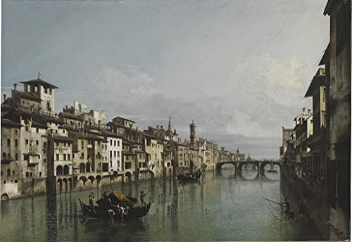 Impression prints toile Bernardo Bellotto Florence : art mural premium pour grand salon