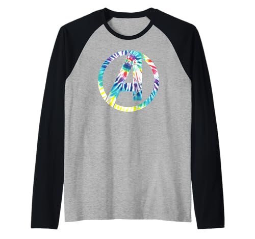 T-shirt baseball Marvel Avengers tie-dye à manches raglan