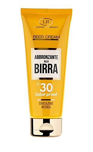 Beer Cream Tubo Spf 30, Crema Solare Protezione 30 Alla Birra Viso E Corpo In Tubo (1X100Ml) - Wonder Company