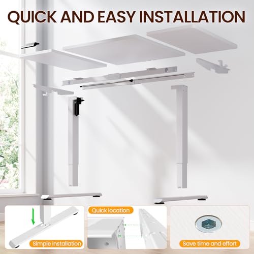Electric standing desk adjustable