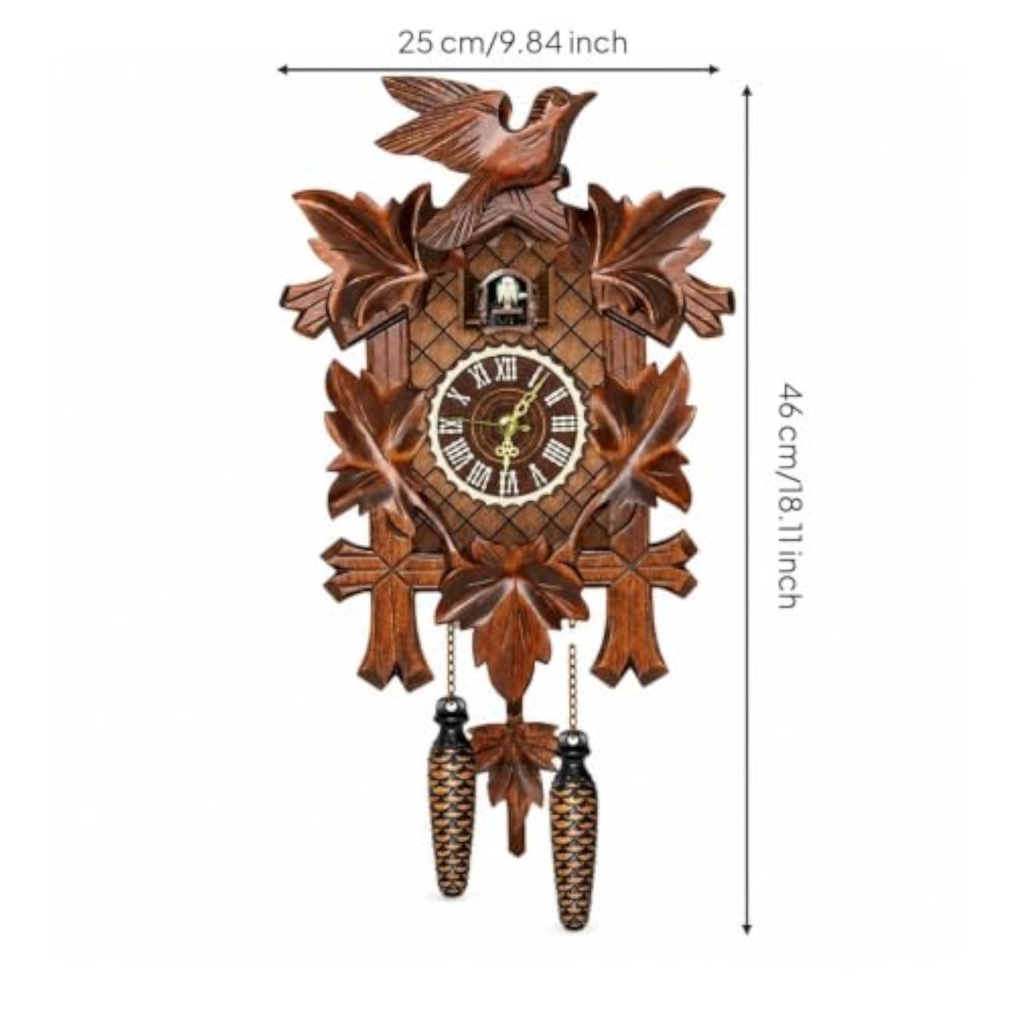 Rustic Cuckoo Clock with Pendulum Vintage for Collectors