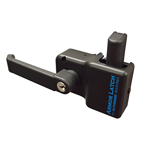 Black Nylon Polymer Key Lockable Magnetic Armor Latch | Keyed Alike | Nw6244-Sd-Fb-Ka #TOP1