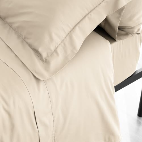 Catherine Lansfield Fantasy Sateen Natural Juego de Sábanas Cama 90 160x280 + Almohada 50x110