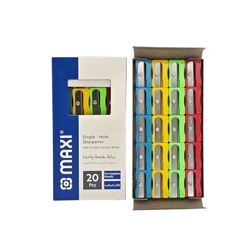 Maxi Pencil sharpeners in Bulk 20 Mini Pencil sharpeners.