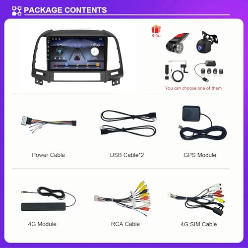 Autoradio Android 14 Hyundai Santafe écran 2Din Bluetooth GPS Wi-Fi commandes au volant - 8