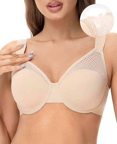 Minimizer Bras for Women Full Coverage Plus Size T-Shirt Bra with Underwire Support for Heavy Breast4