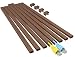 One-Cord Channel Cable Concealer - CMC-03 Cord Cover Wall Cable Management System - 125" Cable Hider Raceway Kit for a Power Cord, Ethernet Cable, Speaker Wire - 8X L15.6in, W0.59in H0.39in, Brown