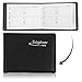 SHINEOFI 12pack Mini Address Books, Portable Pocket Phone Organizers, Small Address Notebooks for Home Or Travel, Black