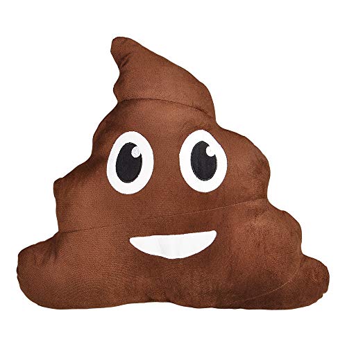 Rhode Island Novelty 18 Inch Emoticon Poop Pillow One Per Order